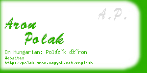 aron polak business card